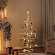 Wood Christmas Decorations vidaXL Wooden For Decoration 150 Cm Christmas Tree