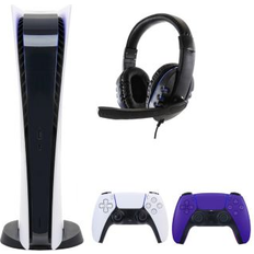 Game Consoles Sony PlayStation 5 Digital with Extra Purple Dualsense Controller and Universal Headset