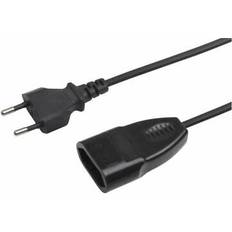 euro-verlängerung 5 m, schwarz ip20