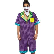 Panamahatt Leg Avenue Herr Super Villain Jumpsuit Panamahatt Kostüm