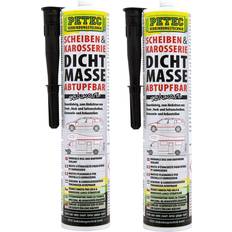 Noir Mastics Petec 83300 Substance étanchéisante pour vitres 310 noir revernissable