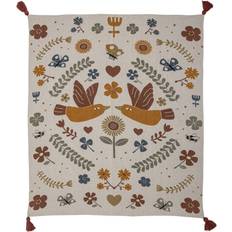 Bloomingville Decke, Dorell Filz Braun (160x130cm)