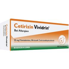 Asthma & Allergien Rezeptfreie Arzneimittel Cetirizin Vividrin 10 mg 100 Bei 20Stk. Tablette