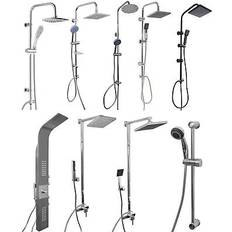 Duschset Grafner duschgarnitur duschstange handbrause duscharmatur