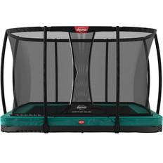 BERG Trampolin Ultim Champion InGround 330 Green inkl. Sicherheitsnetz Deluxe