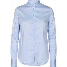 Mos Mosh Dame Skjorter Mos Mosh Tilda Sustainable Shirt 131700 Light Blue
