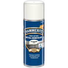 Hammerite Spraymaling Hammerite metall-schutzlack glänzend spraydose Metallfarbe Weiß 0.4L