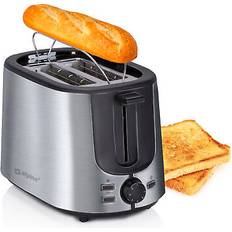 Brødrister 2 Skriver Rustfrit Stål 1000 W
