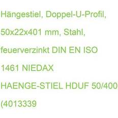 Erdanker & Pfostenschuhe Niedax Niedax Hängestiel HDUF 50/400
