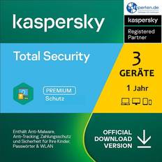 Office-Programm Kaspersky Total Security 2021/2022 3 Geräte 1 Jahr, Download