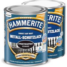 Hammerite metallschutzlack struktur effekt rostschutz schutzlack Metallfarbe Schwarz 0.75L