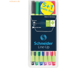 Schneider 5 1 GRATIS: Line-Up Fineliner farbsortiert 0,4 mm, 5 St. GRATIS 1 Fineliner