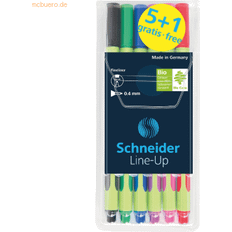 Schneider Schreibgeräte Rollerball Fineliner Line-Up 6er Etui