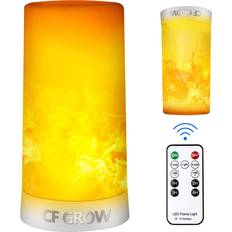 Lanterns CFGROW LED Flame Effect Light USB Rechargeable Outdoor Table Lamp Lantern
