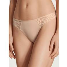 Calida Natural Comfort Lace Thong - Beige