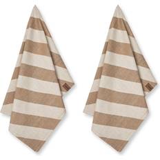 Humdakin Serviette Recycled 45x70 cm Lot De 2 Beige Candy Torchon de cuisine Beige (70x45cm)