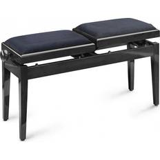 Stolar & Bänkar på rea Stagg Double Black Bench Black Velve