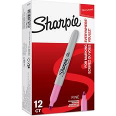 Sharpie Permanent Markers Fine Point Pink 12 Count