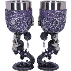 Purple Wine Glasses Nemesis Now Deaths Desire Wine Glass