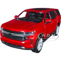 Maquetas rebaja Maisto Coche de colección Edición especial Chevy Tahoe 2021 rojo 1:24