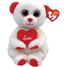 TY Bamser Tøjdyr TY Beanie Bellies mascot DESI white bear w. [Levering: 4-5 dage]