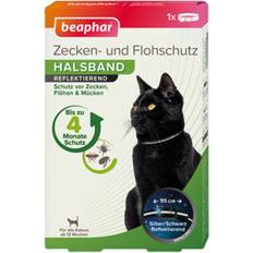 Hundehalsbänder & -geschirre Haustiere Beaphar 2 zecken-flohband f. katzen gegen zecken reflektierend