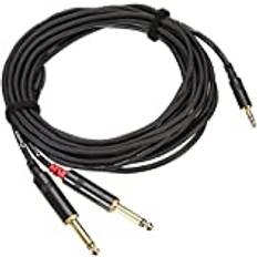 Minijack mono Cordial Minijack Stereo/Mono 3m 3,5mm Han/2x6,3mm