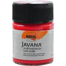 Pinturas de dedos Kreul Pintura Para Textiles Claros Tex Sunny Javana 50 ml Rojo Carmín