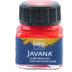 Billig Fingermaling Kreul Javana Stoffmalfarbe helle und dunkle Stoffe 20ml rot