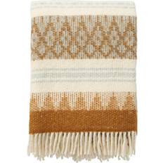 Klippan Yllefabrik Freja Plaid Manta Marrón (200x130cm)