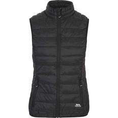 Damen - Slim-fit Westen Trespass Women's Teeley Packaway Padded Gilet - Black