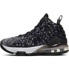 Nike LeBron XVII Mid Top Shoes - Svart