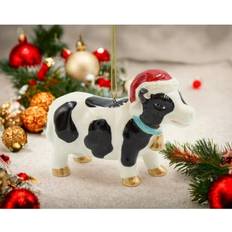 Cosmos Gifts Cow Black Christmas Tree Ornament