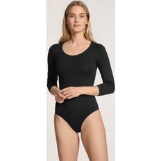 Shapewear & Ondergoed Calida Natural Comfort Bodysuit - Zwart Katoen