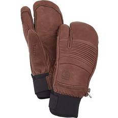 Brown - Men Mittens Hestra Fall Line 3-Finger Gloves - Brown