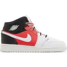 Nike Air Jordan 1 Mid SE GS - Black/Infrared 23/White