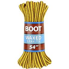 Shoe Care & Accessories Shoe Gear Shoe Gear 375112 in. Waxed Boot Laces, Brown & Gold