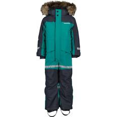 Didriksons Kid's Bjärven Coverall - Petrol Green (504966-H07)