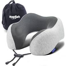 Memory Foam Neck Pillows Napfun Travel Neck Pillow Gray (28x28)