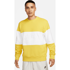 Nike Gula Tröjor Nike Långärmad Tröja Med Färgblock - Sulfur/Vit