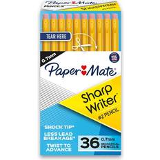 Yellow Graphite Pencils Paper Mate Sharp Writer Mechanical Pencil 0.7mm 36-pack