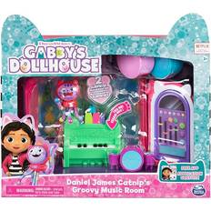 Gabby's Dollhouse Muñecas y Casas de Muñecas Spin Master Dreamwork Gabby’s Dollhouse Groovy Music Room with Daniel James Catnip