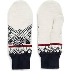 Herre - Hvite Votter Dale of Norway Vilja Mittens Unisex - Offwhite/Black Raspberry