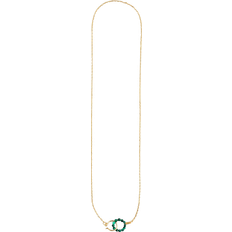 Malakit Smykker Jane Kønig Bermuda Necklace - Gold/Green