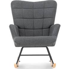 Negro Sillones Mecedora CLP Alfred Grey Sillón Mecedora 96cm