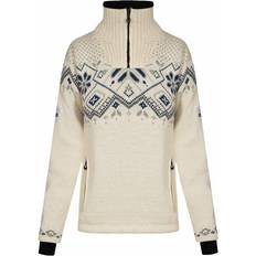 Dame - Vindtett Gensere Dale of Norway Women’s Fongen Windstopper Sweater - White