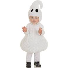 Underwraps Costumes Ghost Unisex Childs Furry Cute One Piece White