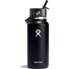 A prueba de fugas Termos Hydro Flask 32 oz Wide Flex Straw Cap - Black Termo 0.946L