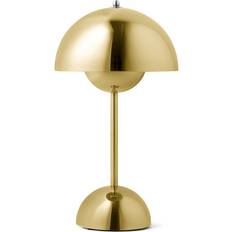 Verner panton messing bordlampe &Tradition Flowerpot VP9 Messing Bordlampe 29.5cm