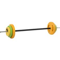 Barbell Sets Homcom 20kg Barbell Weights Set